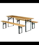 biertafel (breed) + 2 bierbanken