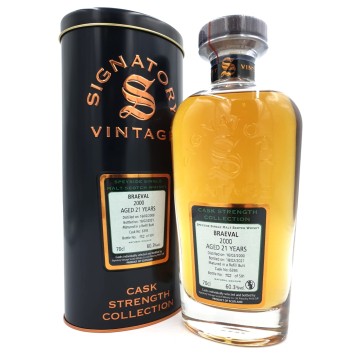 SIGNATORY BRAEVAL 2000 CASK STRENGTH 21y