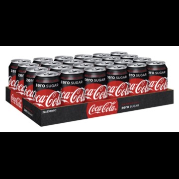 Coca Cola Zero  Tray Blikjes 24 x 33cl