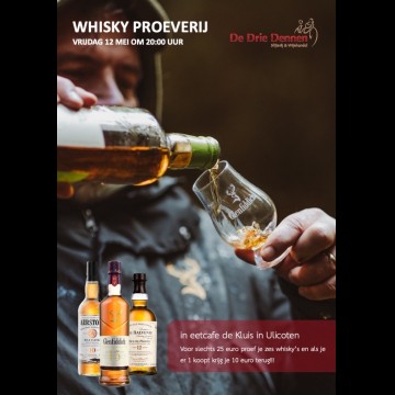 Whiskyproeverij 12 Mei