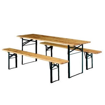 biertafel (breed) + 2 bierbanken