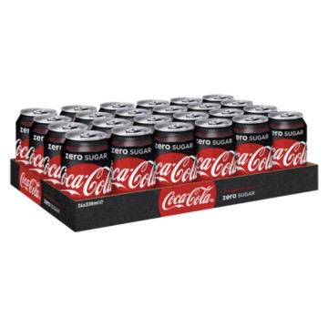 Coca Cola Zero  Tray Blikjes 24 x 33cl