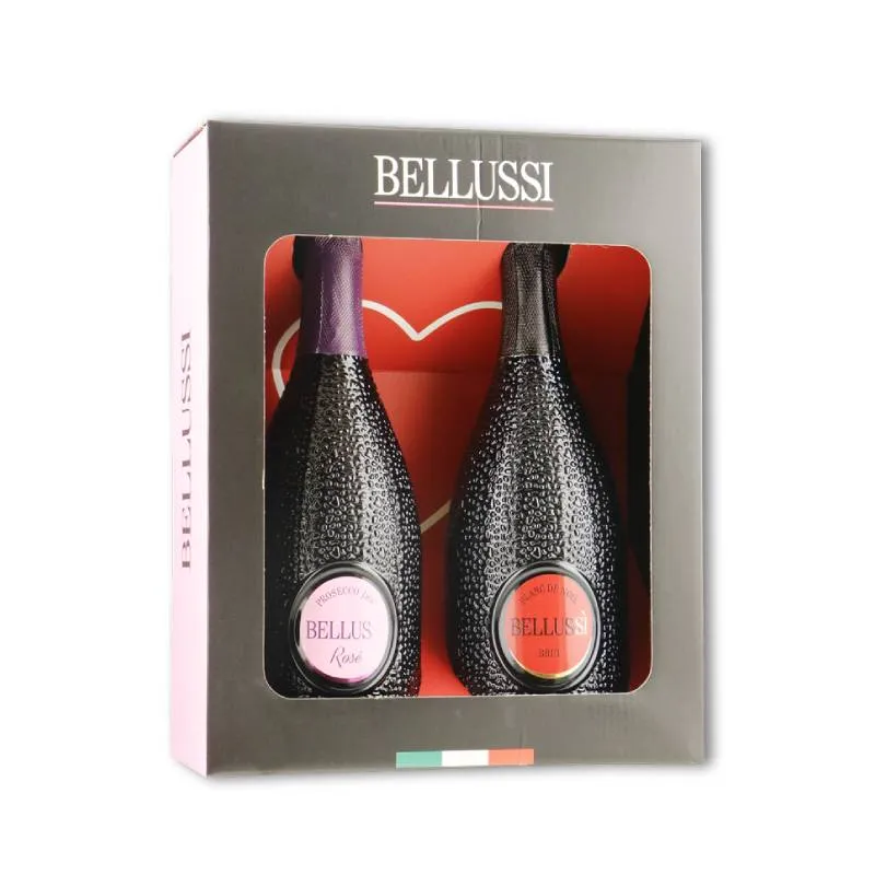 [8005358000773] Bellussi giftbox 2 fles - Cuvee prestige & prosecco rose