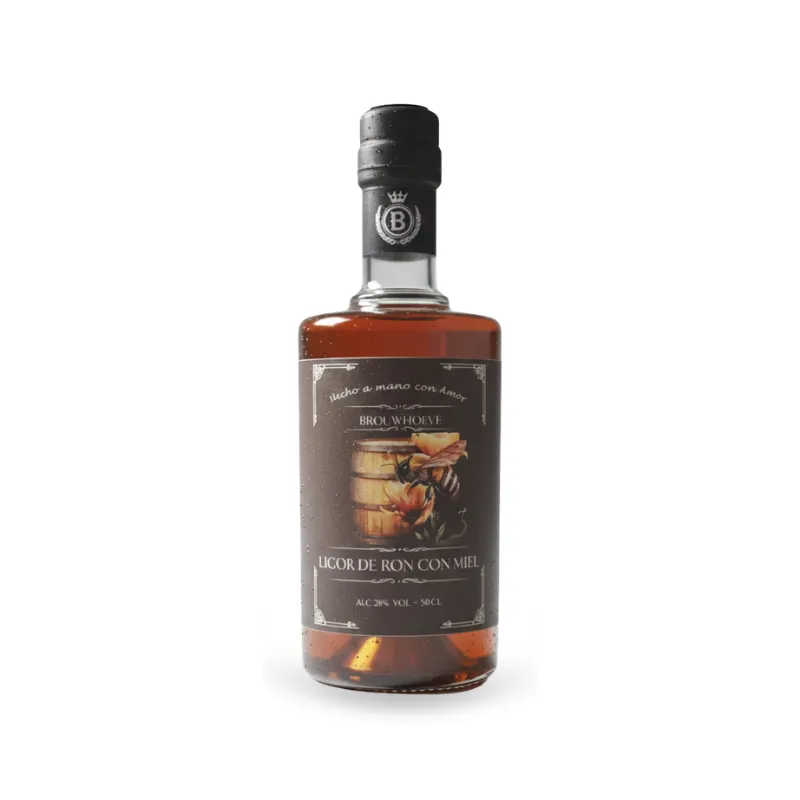 [8721161913368] Brouwhoeve licor de ron y miel