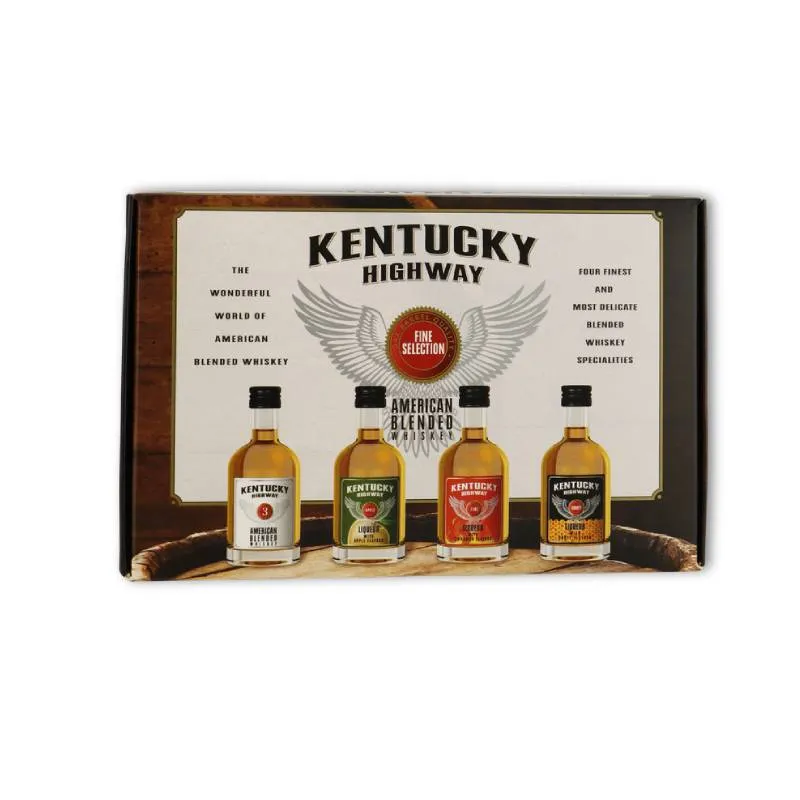 [4006714104351] KENTUCKY HIGHWAY Whiskey pack 4x5cl