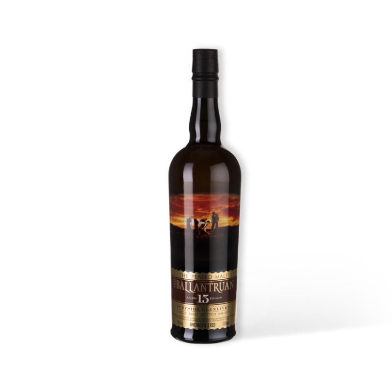 [5021349703587] OLD BALLANTRUAN 15YO Speyside Single Malt Peated 0,70 ltr.